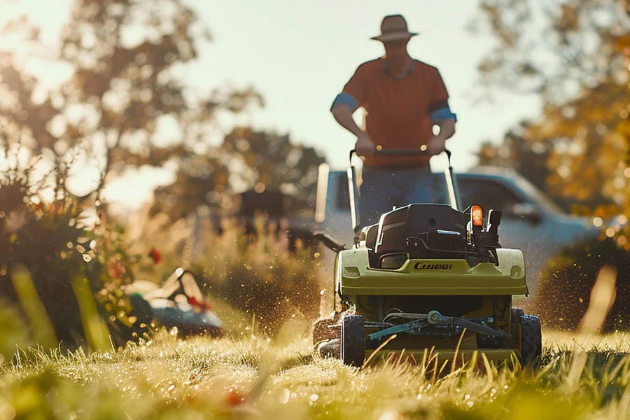 electric walk behind lawn mowers